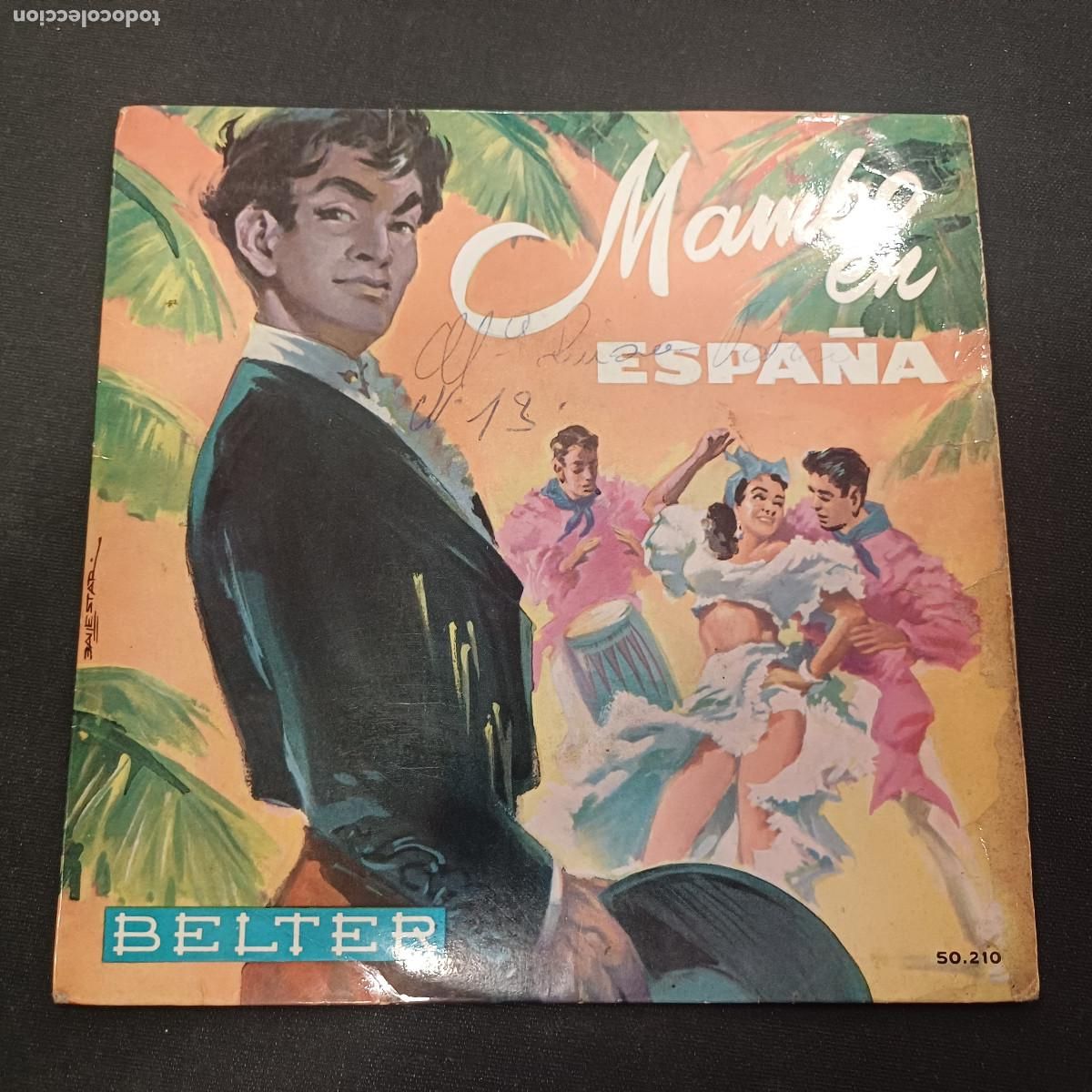 Discos de vinilo: MARINO BARRETO Y SU ORQUESTA CUBANA/MAMBO EN ESPA&Ntilde;A/SINGLE.