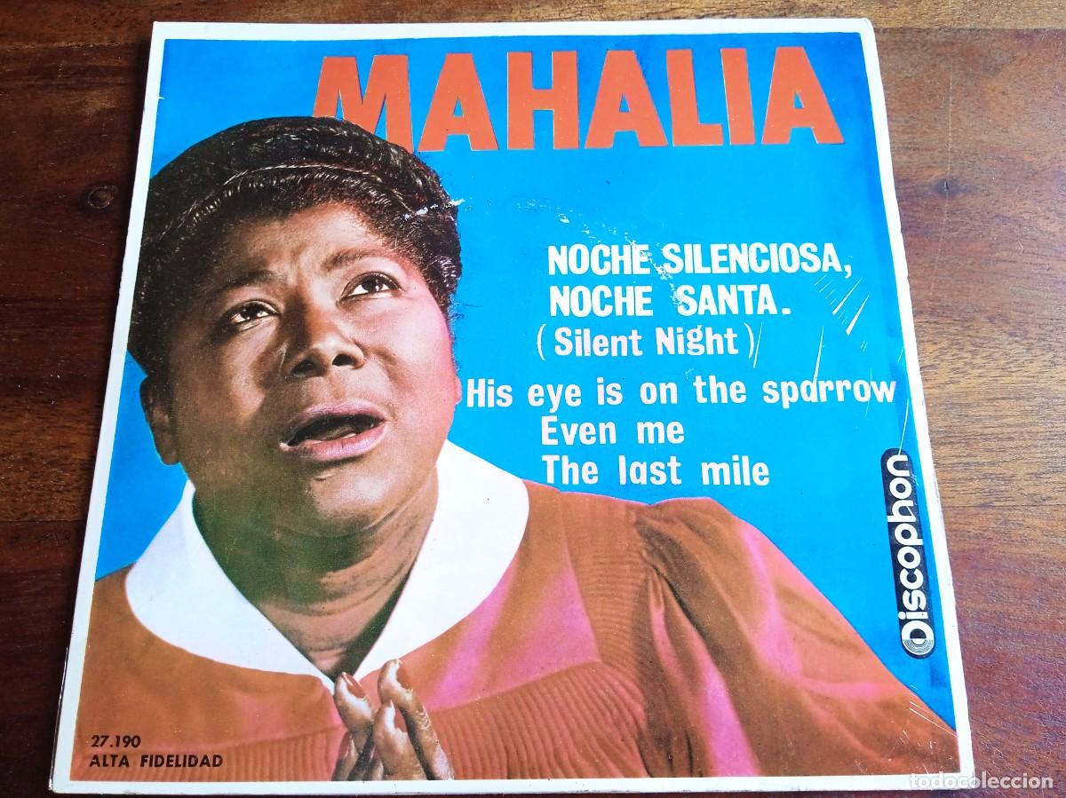 Discos de vinilo: Mahalia Jackson - Silent night, Even me, The last mile - Single Ep original Discophon 1963