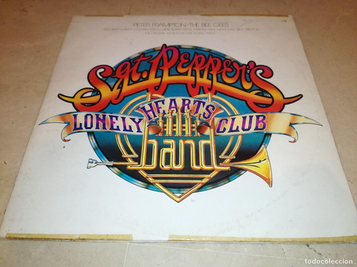 Discos de vinilo: SGT PEPPER&acute;S-LONELY HEARTS CLUB BAND-BEE GEES Y PETER FRAMPTON-DOBLE LP-CONTIENEN ENCARTES