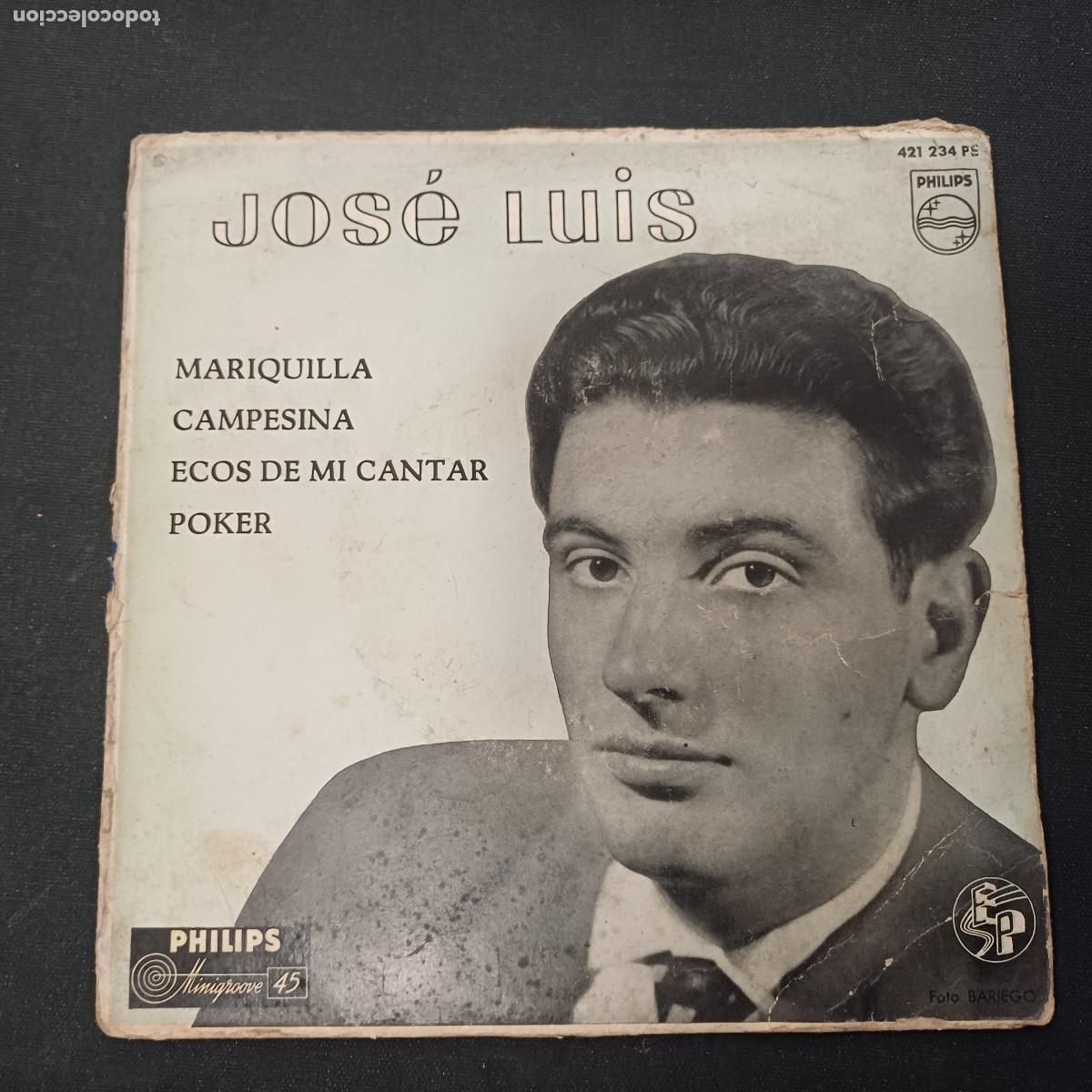 Discos de vinilo: JOSE LUIS Y SU GUITARRA/MARIQUILLA/SINGLE VINILO AZUL.