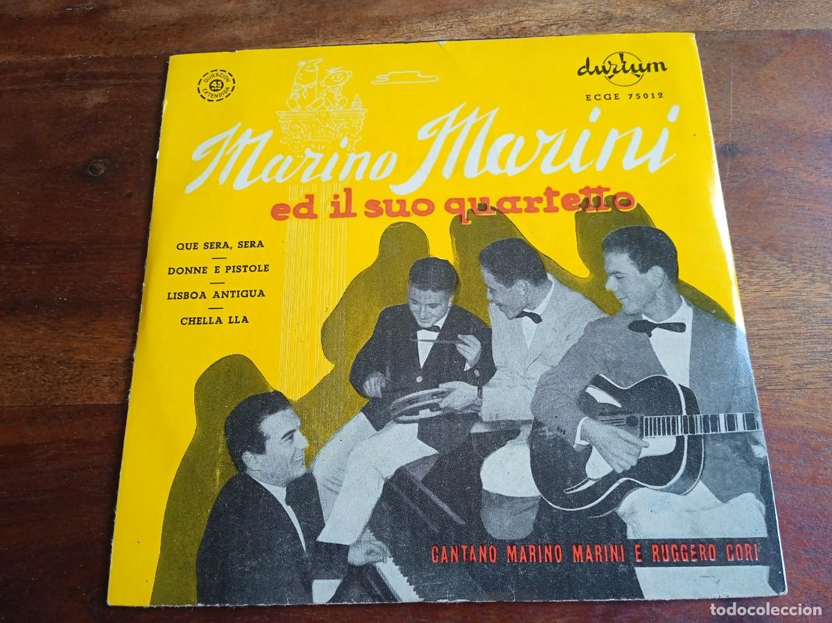 Discos de vinilo: Marino Marini - Que sera, Donne e pistole, Lisboa antigua - Single Ep original Durium