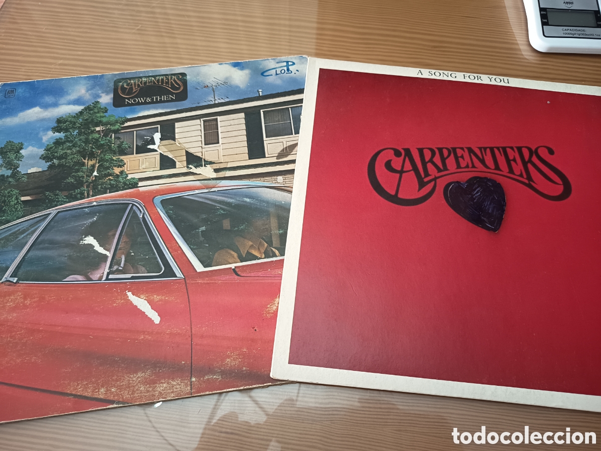 Discos de vinilo: Lote de dos discos de vinilo de Carpenters &rdquo; Now & Them &rdquo; y &rdquo; A Song For You &rdquo;