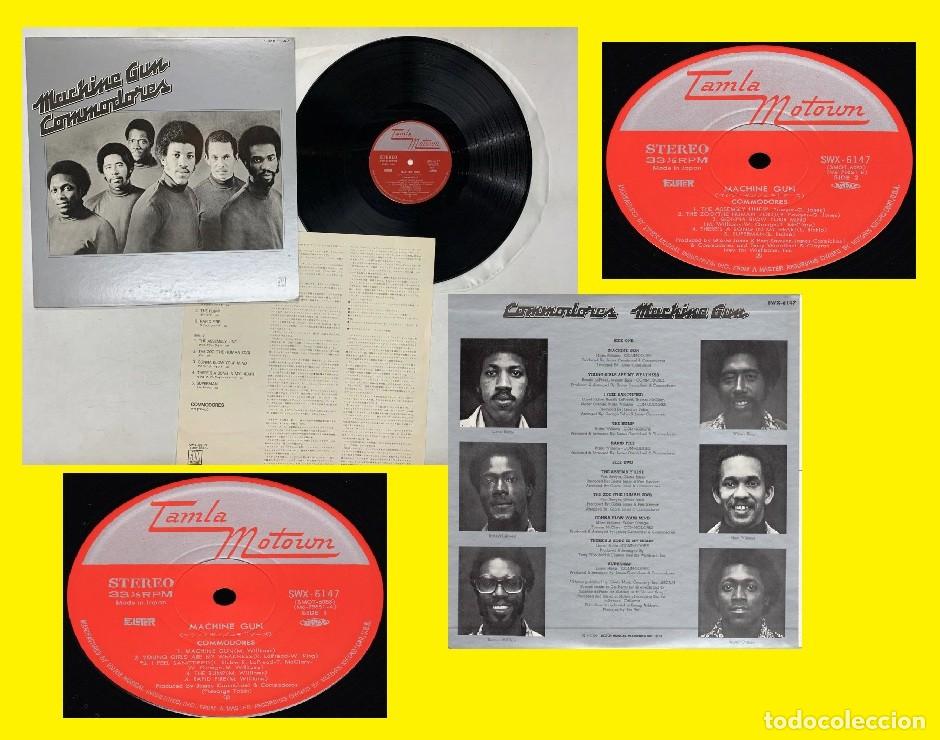Discos de vinilo: Commodores machine gun 1974 SOUL FUNKY,LIONEL RICHIE, 1&ordm; PRESS JAPAN MOTOWN + INSERTO, EXC
