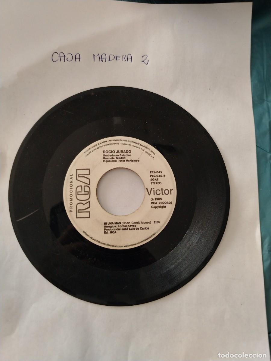 Discos de vinilo: Single vinilo sin caratula, roc&iacute;o jurado, ni una mas