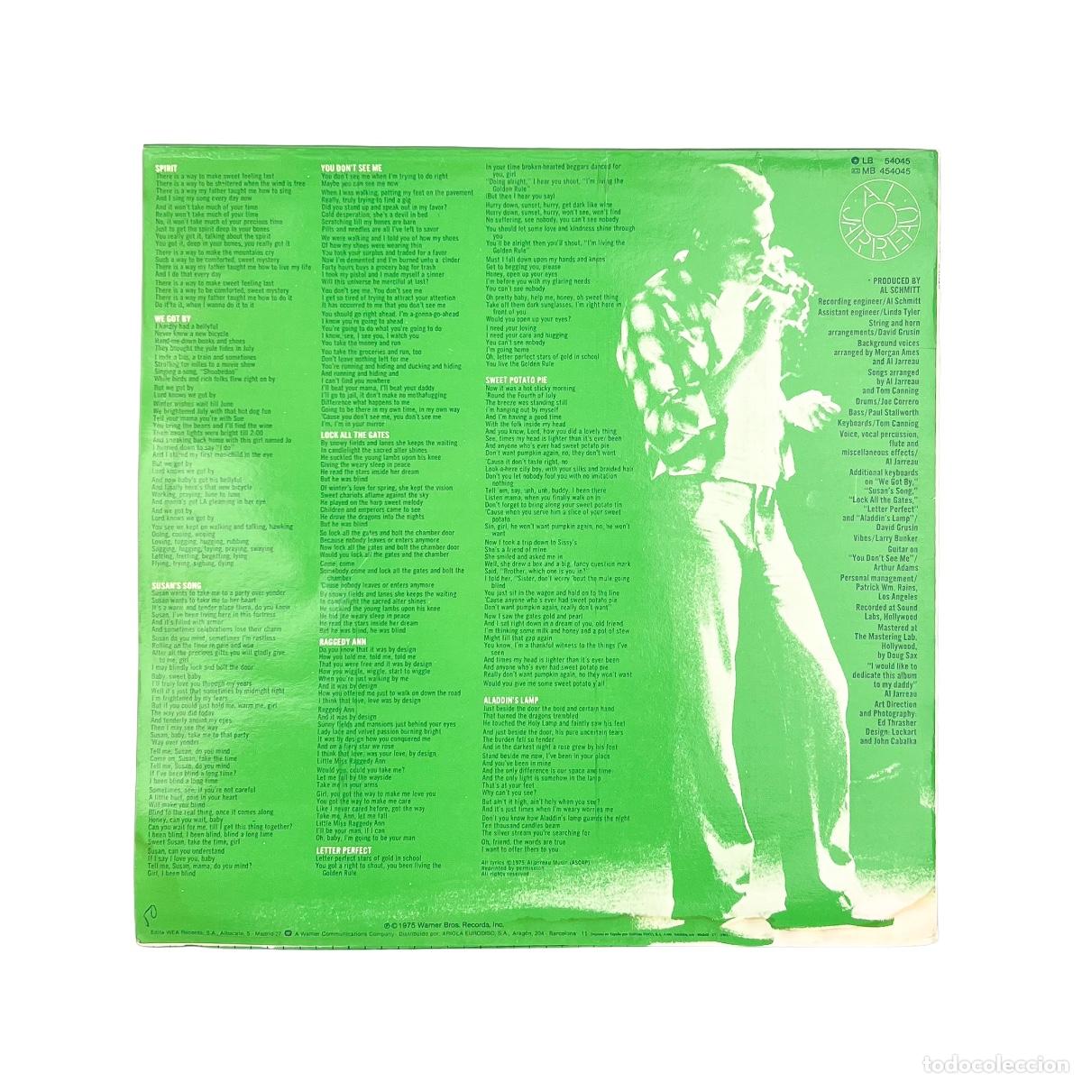 Discos de vinilo: LP. Al Jarreau. We Got By (VG+/VG) - Foto 2