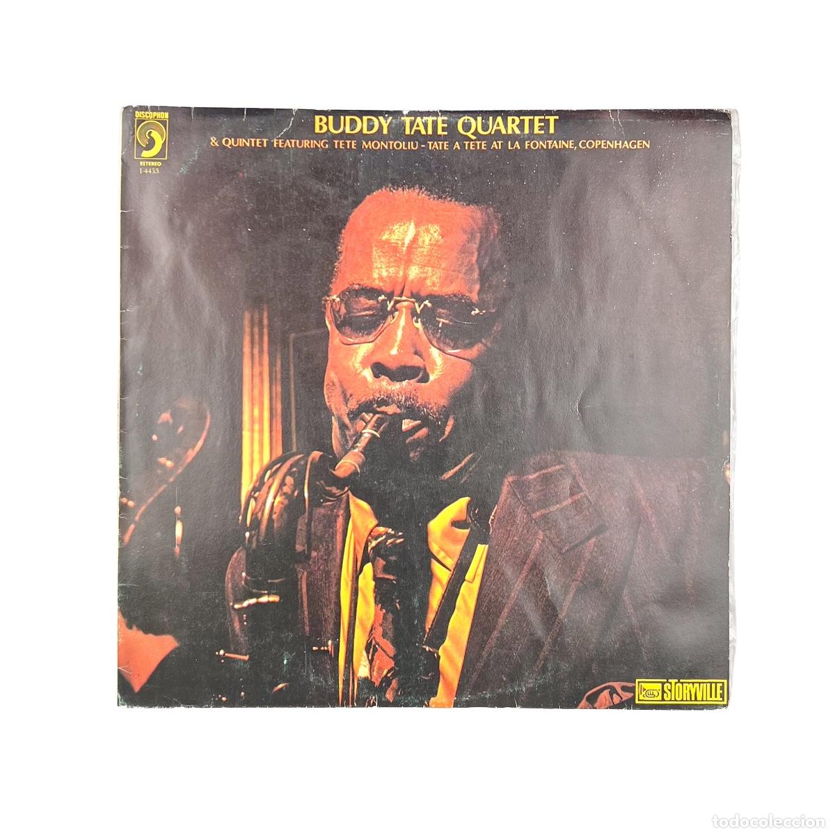 Discos de vinilo: LP. Buddy Tate Quartet & Quintet Featuring Tete Montoliu. Tate A Tete At La Fontaine (VG/F)