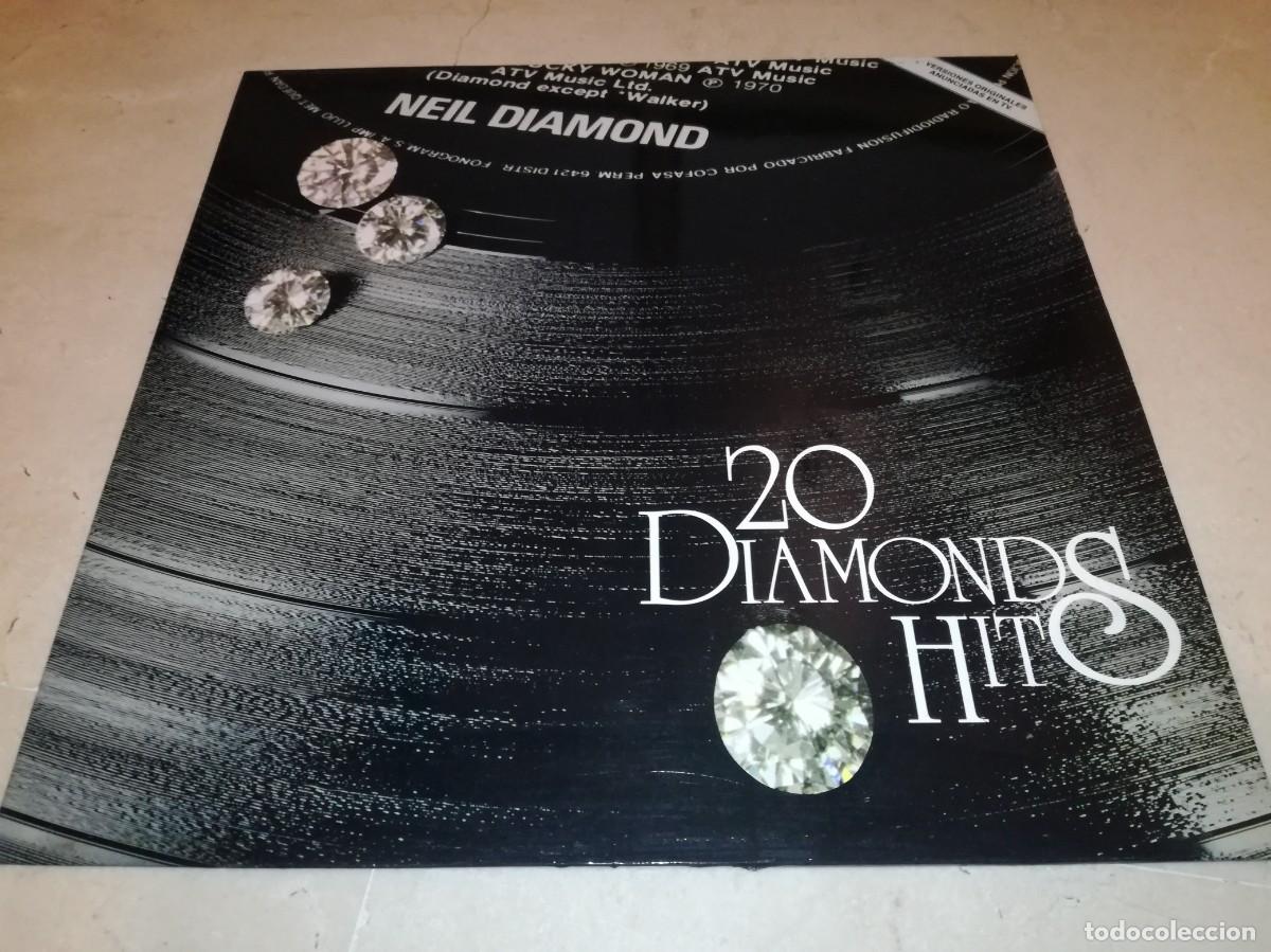 Discos de vinilo: NEIL DIAMOND-20 DIAMONDS HITS-ORIGINAL ESPA&Ntilde;OL 1979-EN BUEN ESTADO
