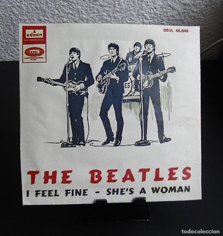 Discos de vinilo: The Beatles ---I feel fine / She&acute;s a Woman