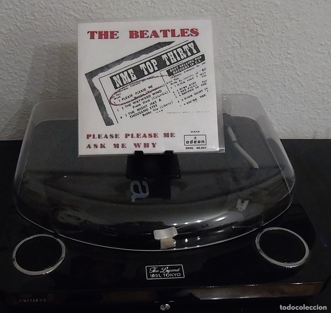 Discos de vinilo: The Beatles --- Please Please Me -- Ask me Why --- Rara Tercera edic&iacute;on 1963 --