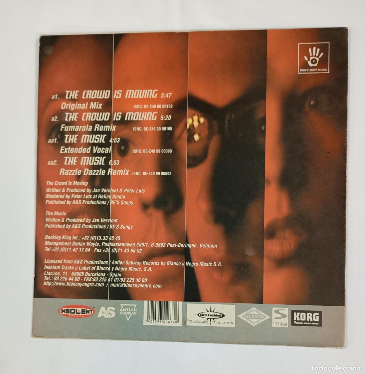 Discos de vinilo: FIOCCO. THE CROWD IS MOVING. MAXI-SINGLE. TDKDA49 - Foto 2
