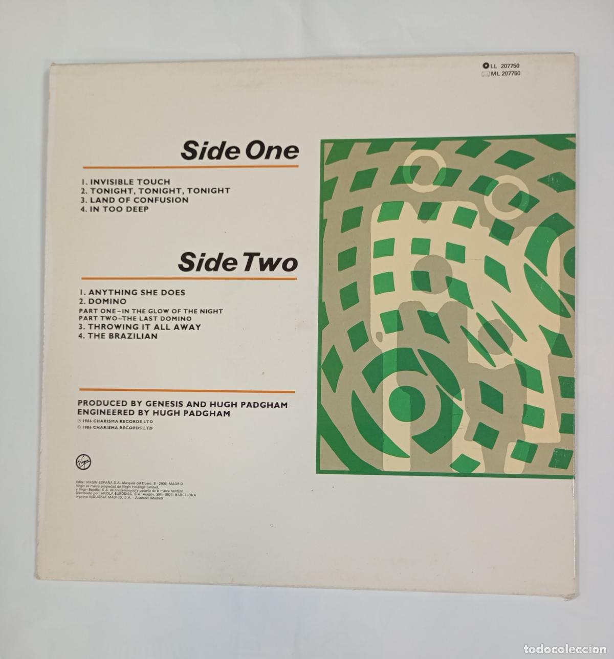 Discos de vinilo: Genesis. Invisible Touch - LP. TDKDA49 - Foto 2