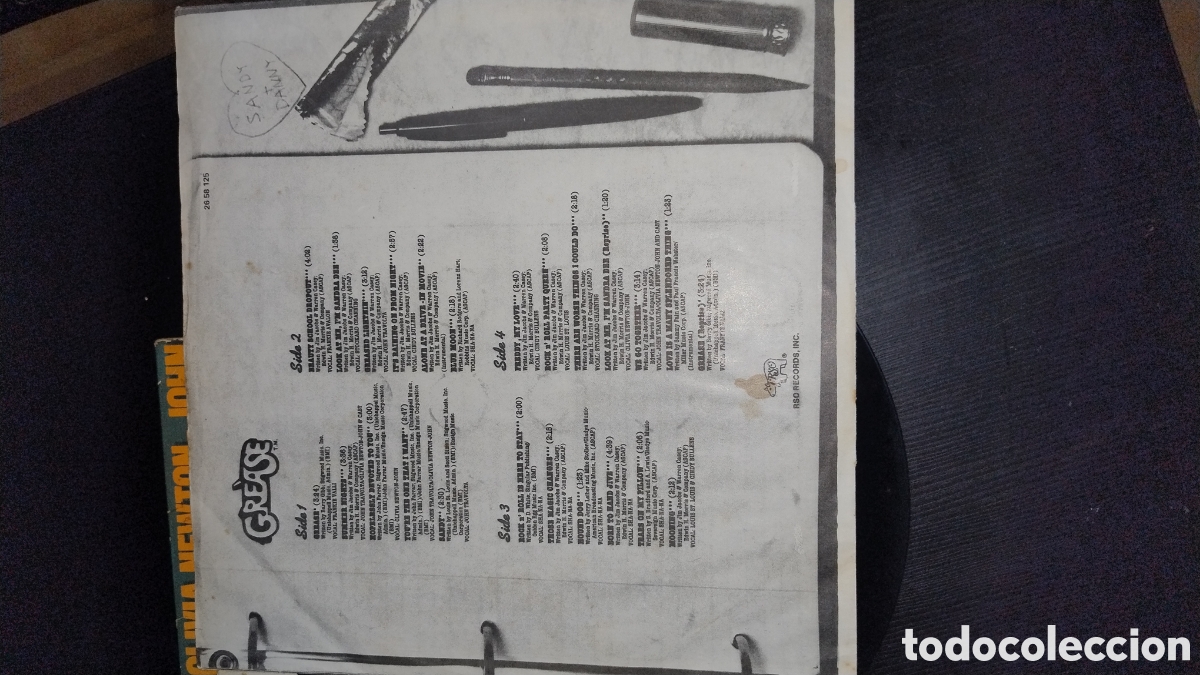 Discos de vinilo: Grease doble LP RSO Espa&ntilde;a - Foto 5