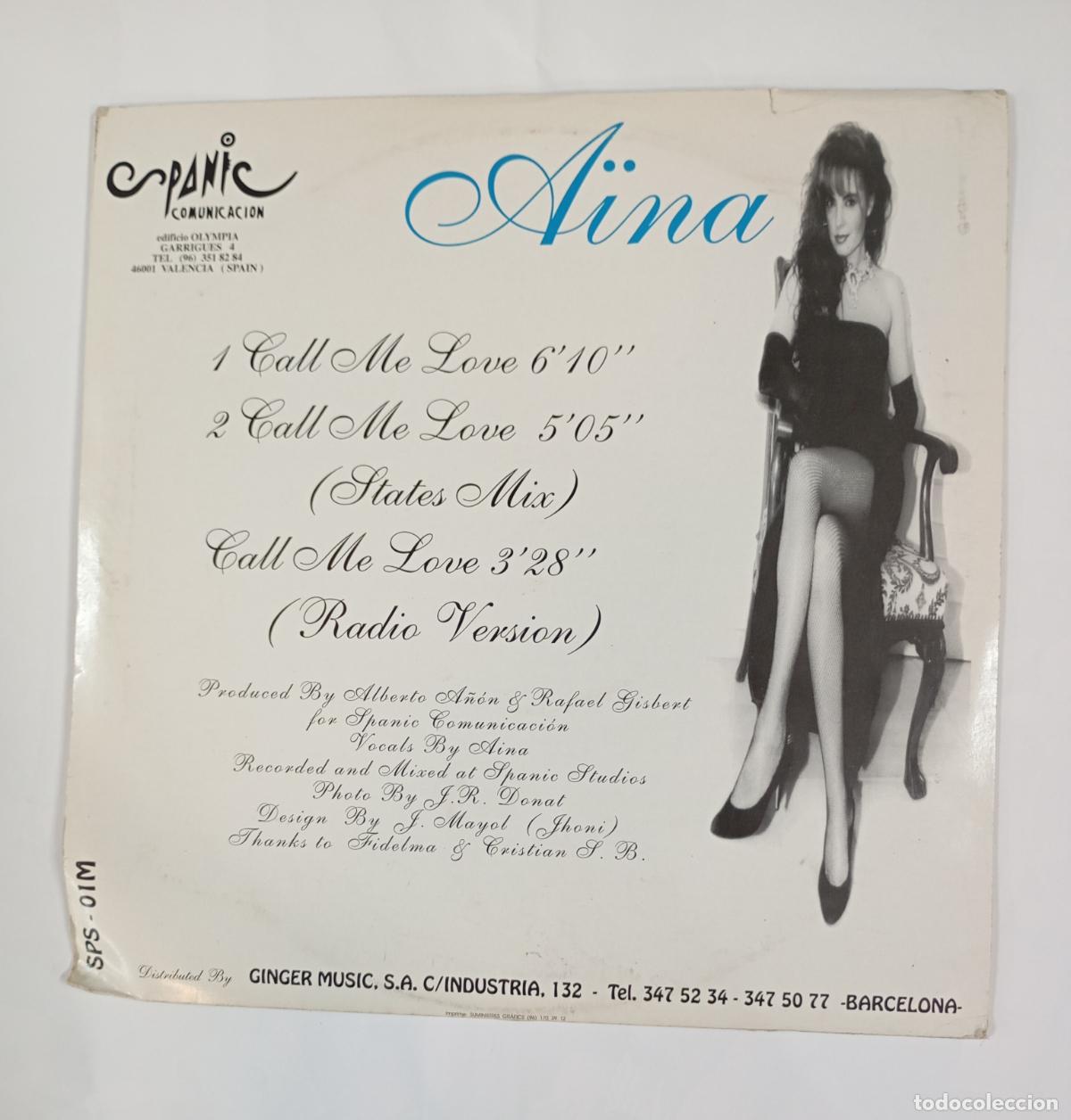 Discos de vinilo: A&Iuml;NA. CALL ME LOVE. MAXI-SINGLE. TDKDA49 - Foto 2