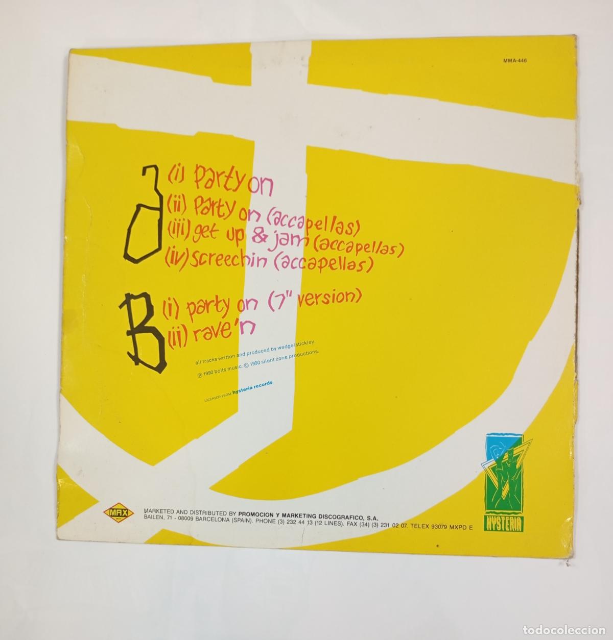 Discos de vinilo: System X Featuring Richie D. - Party On. MAXI-SINGLE. TDKDA48 - Foto 2