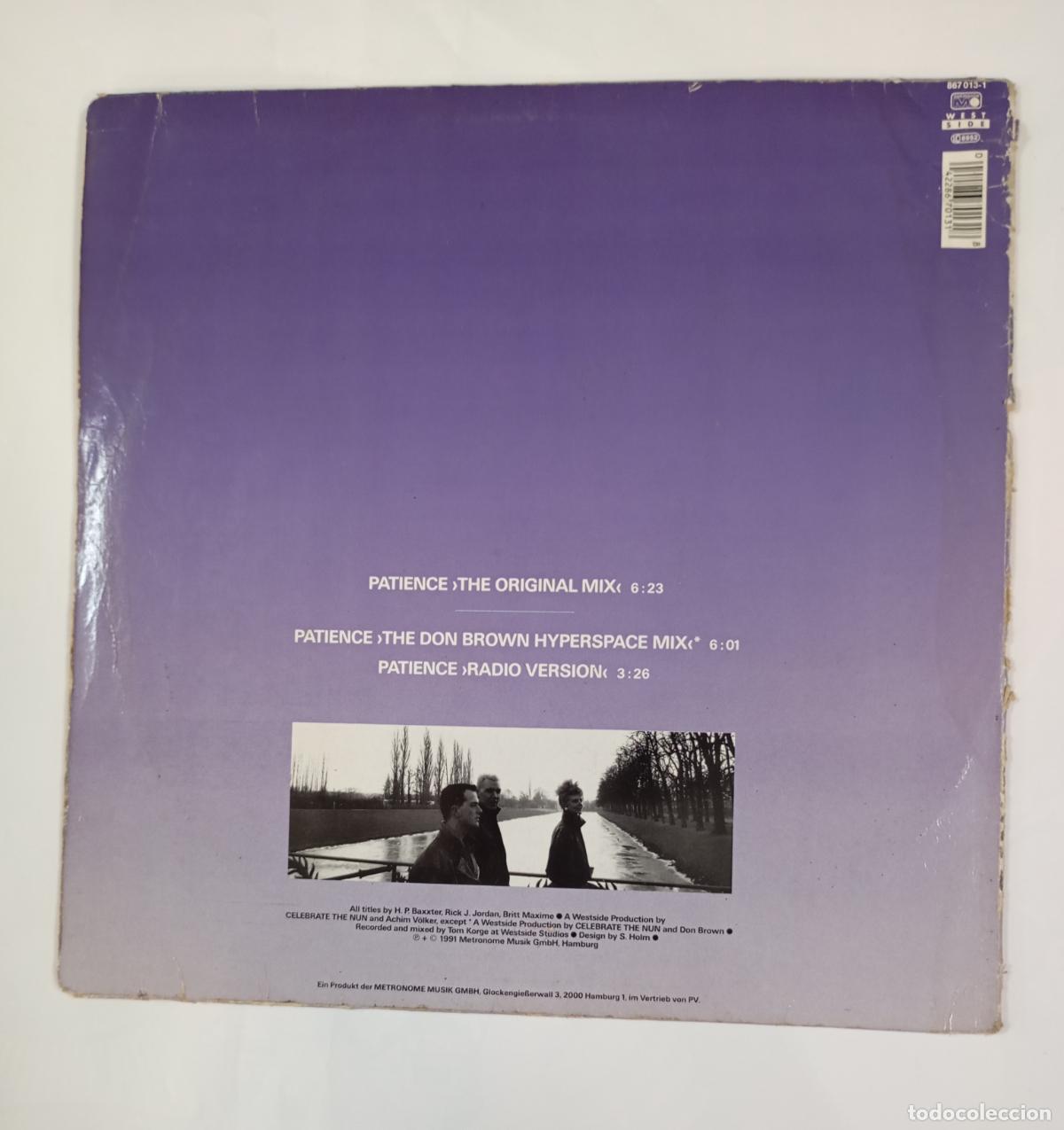 Discos de vinilo: PATIENCE. CELEBRATE THE NUM. MAXI-SINGLE. TDKDA48 - Foto 2