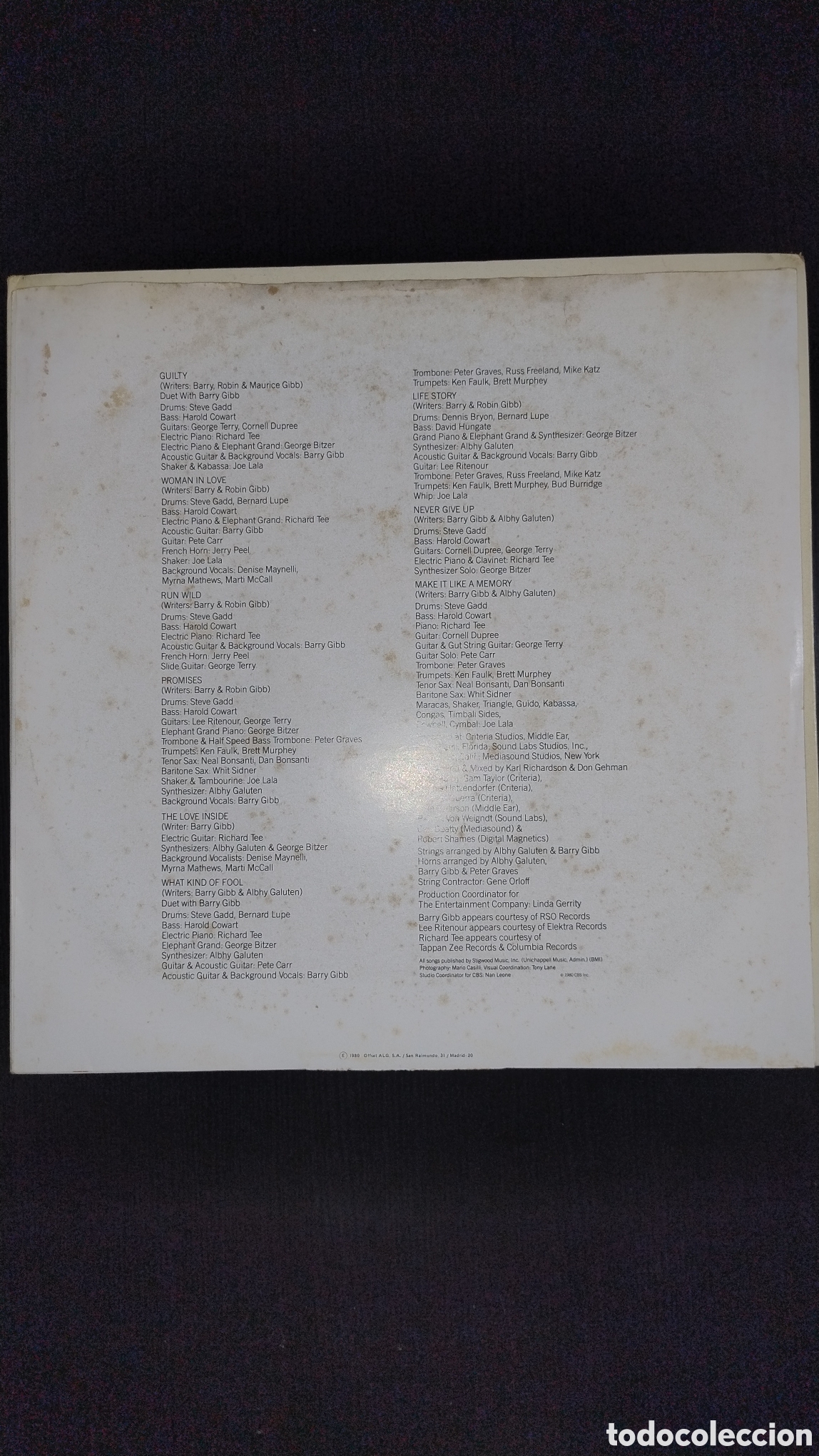 Discos de vinilo: B&aacute;rbara Streisand Guilty lp - Foto 5