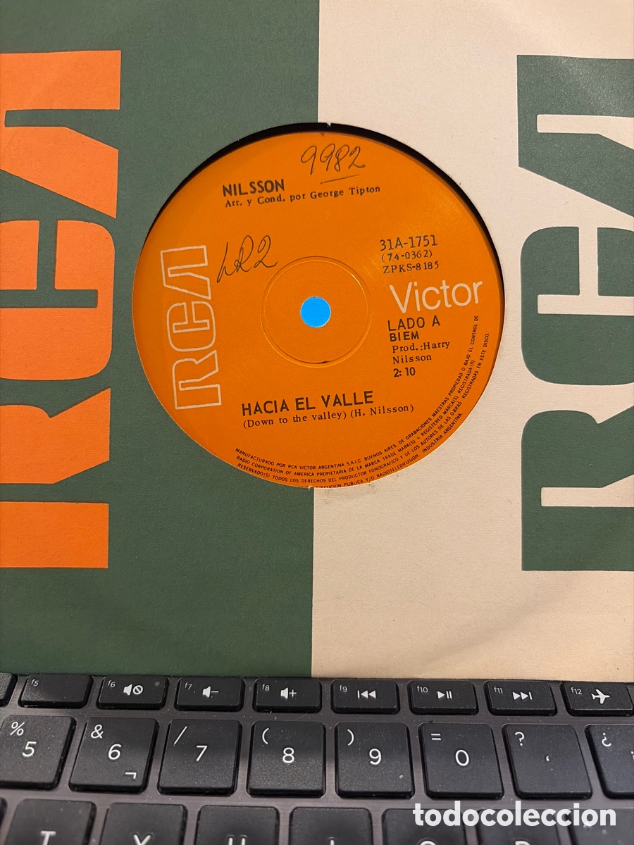 Discos de vinilo: NILSSON - HACIA EL VALLE SINGLE RARO ARGENTINA SIN PORTADA