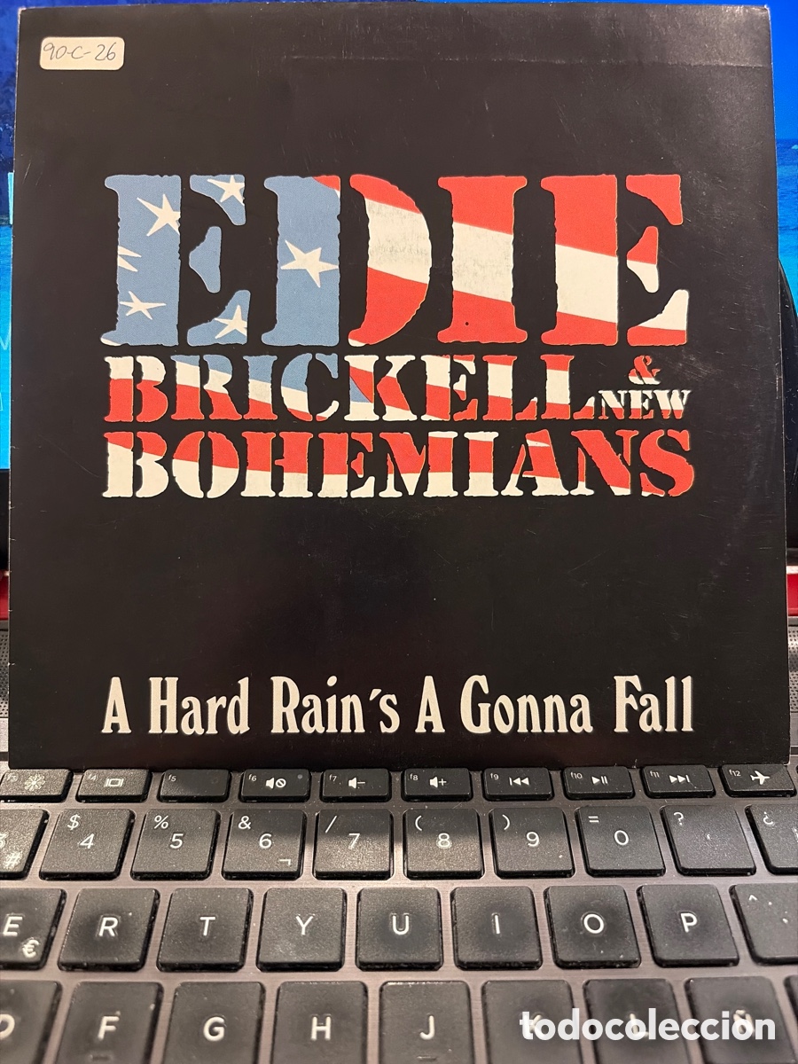 Discos de vinilo: EDIE BRICKELL AND NEW BOHEMIANS - A HARD RAINS A GONNA FALL BSO NACIDO EL 4 DE JULIO