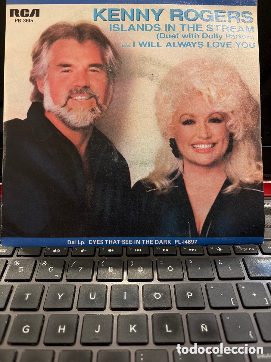 Discos de vinilo: KENNY ROGERS Y DOLLY PARTON - ISLANDS IN THE STREAM + I WILL ALWAYS LOVE YOU SINGLE SPAIN PROMO