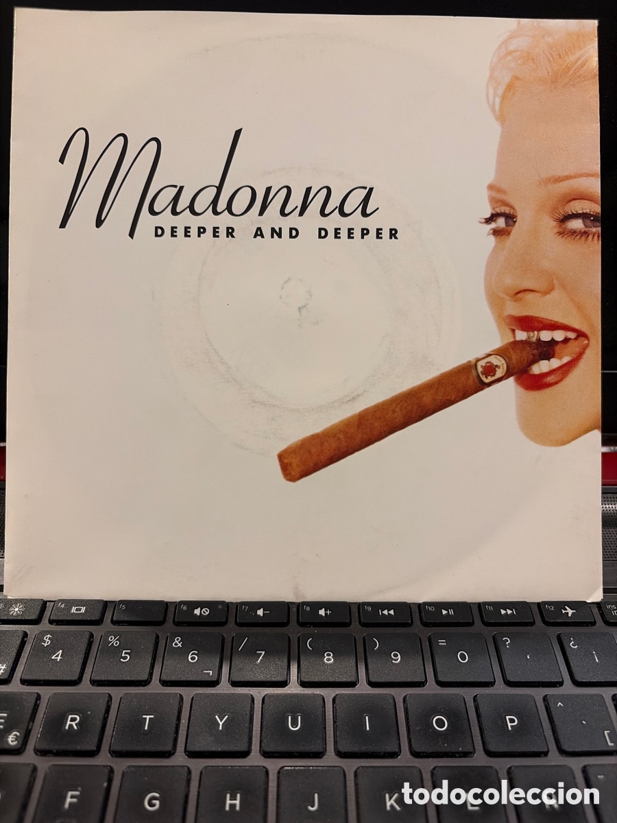 Discos de vinilo: MADONNA - DEEPER AND DEEPER + INSTRUMENTAL SINGLE ALEMANIA