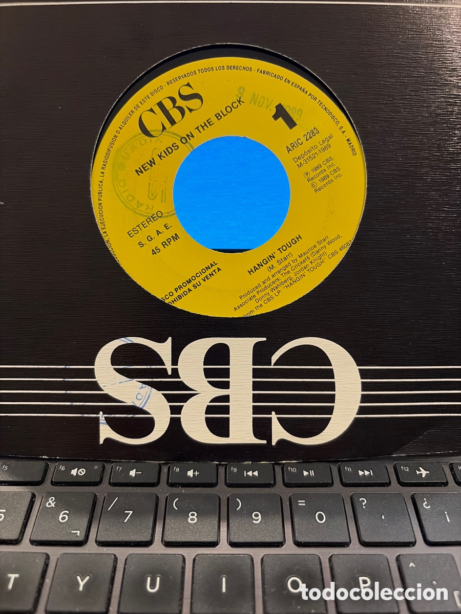 Discos de vinilo: NEW KIDS ON THE BLOCK - HAGING TOUGH SINGLE PROMO SPAIN