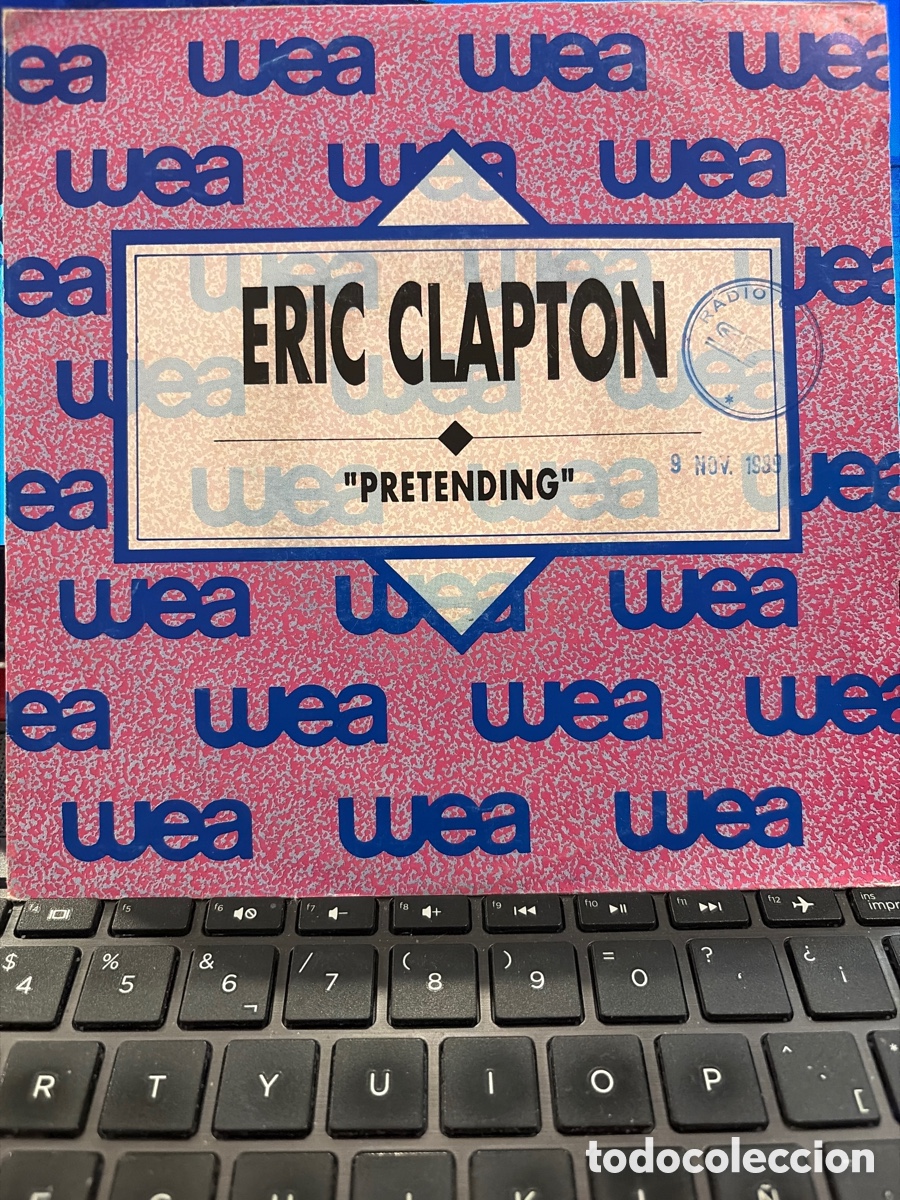 Discos de vinilo: ERIC CLAPTON - PRETENDING SINGLE PROMO SPAIN - Foto 1