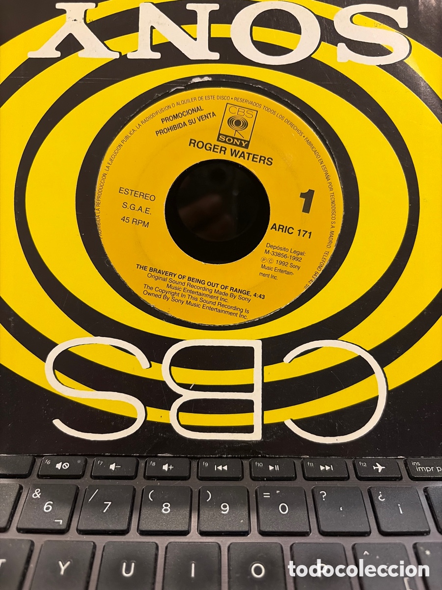 Discos de vinilo: ROGER WATERS - THE BRAVERY OF BEING OUT OF RANGE SINGLE PROMO SIN PORTADA