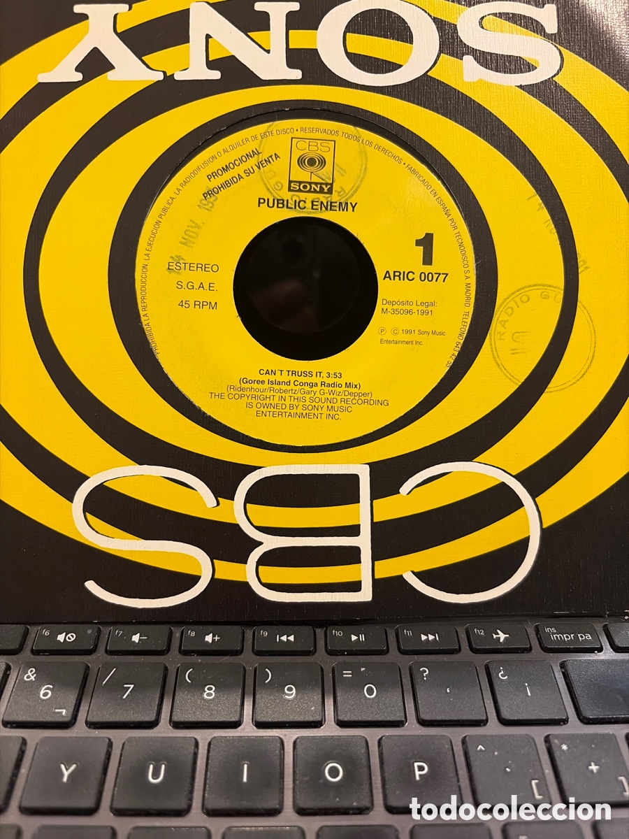 Vinyl-Schallplatten: PUBLIC ENEMY - CAN'T TRUSS IT SINGLE PROMO SPAIN SIN PORTADA