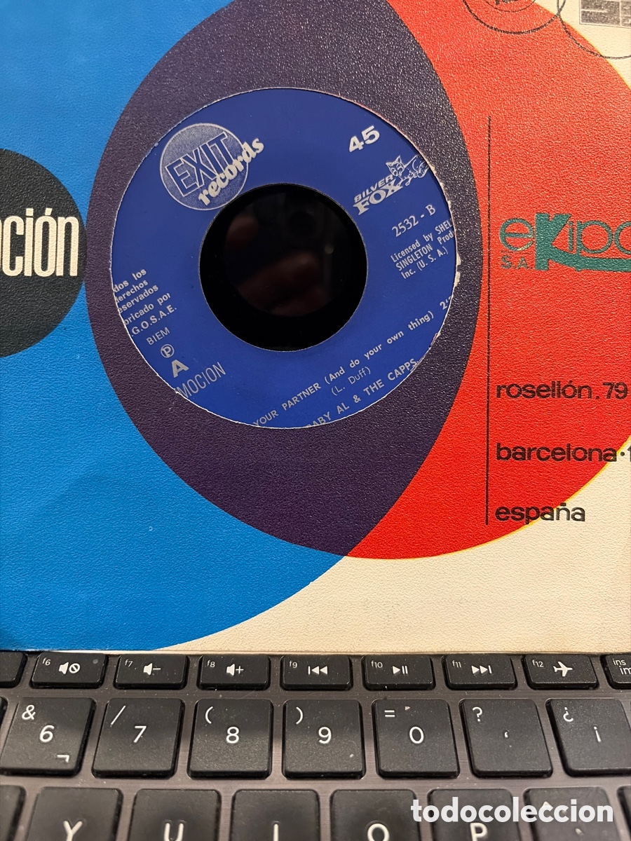 Discos de vinilo: BABY AL AND THE CAPPS - GRAB YOUR PARTNER + LAUGH NOW BOY SINGLE SIN PORTADA PROMO