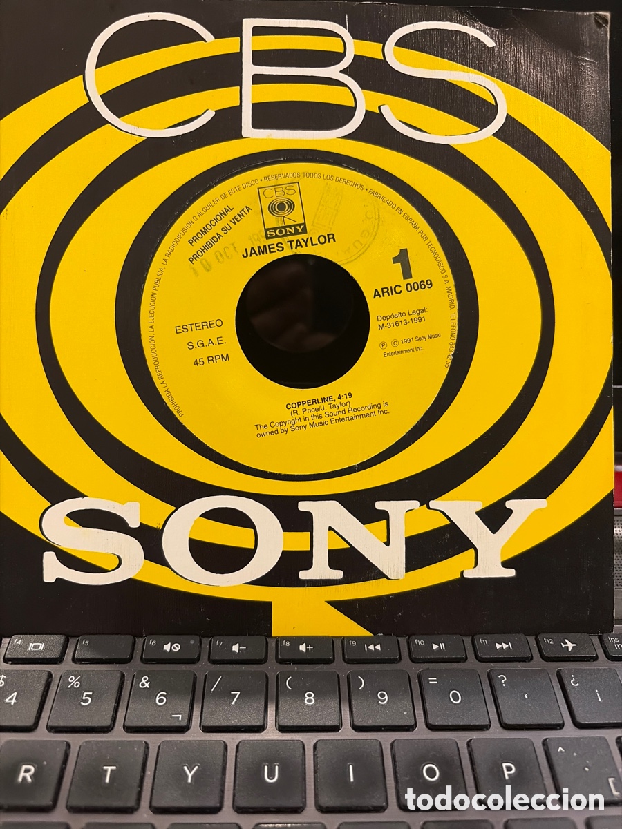 Discos de vinilo: JAMES TAYLOR - COPPERLINE SINGLE PROMO SIN PORTADA - Foto 1