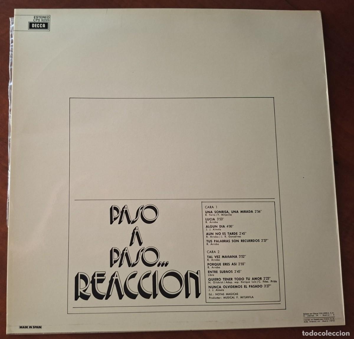 Discos de vinilo: Reacci&oacute;n &ndash; Paso a paso &ndash; DECCA 9255 &ndash; 1973 - Foto 2