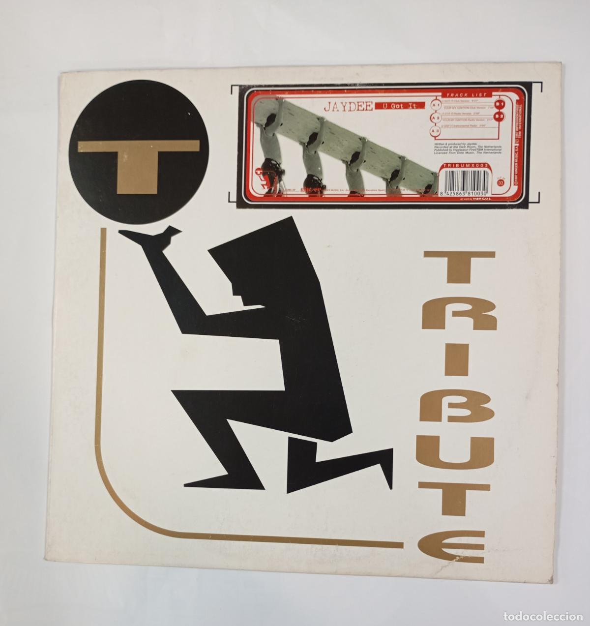 Discos de vinilo: Jaydee .U Got It. Tribute records. MAXI-SINGLE. TDKDA55 - Foto 1