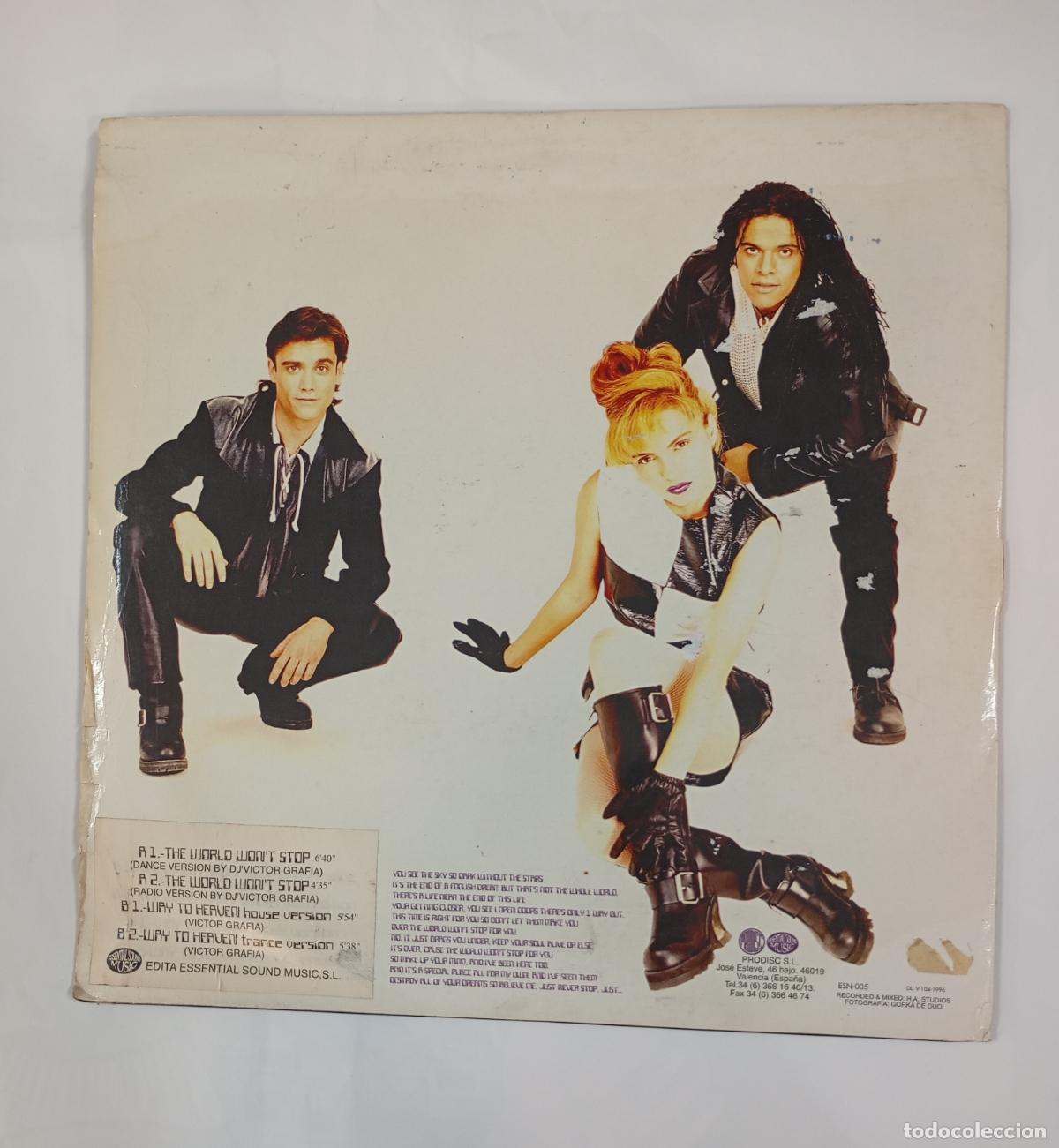 Discos de vinilo: Sensity World &ndash; The World Wont Stop. MAXI-SINGLE. TDKDA55 - Foto 2