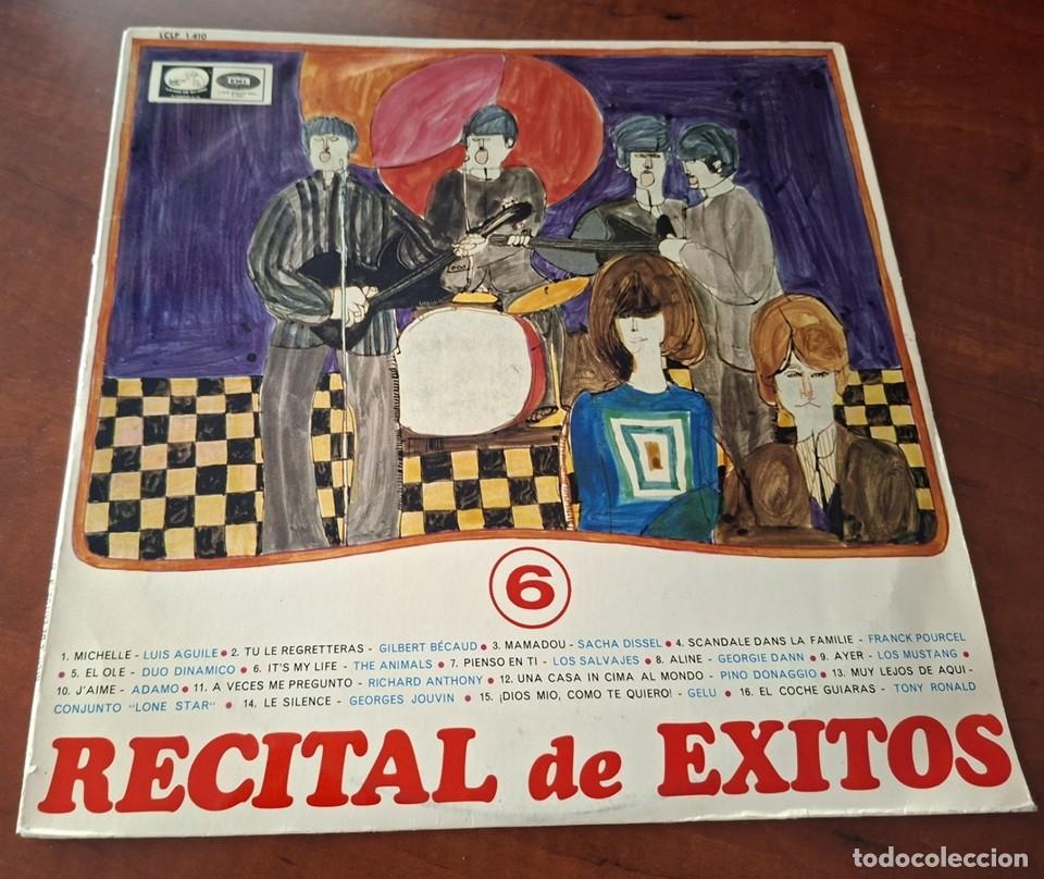 Discos de vinilo: Varios Int&eacute;rpretes &ndash; Recital de &Eacute;xitos n&ordm; 6. VSA LCLP 1410 &ndash; 1966 Carpeta VG, vinilo VG+