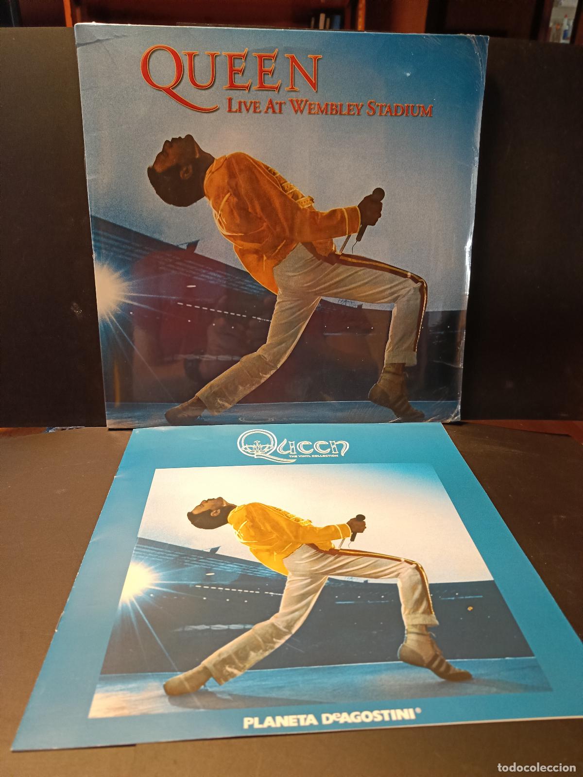 Discos de vinilo: QUEEN LIVE AT THE WEMBLE STADIUM TRIPLE LP ESPA&Ntilde;A 2020 PEPETO TOP