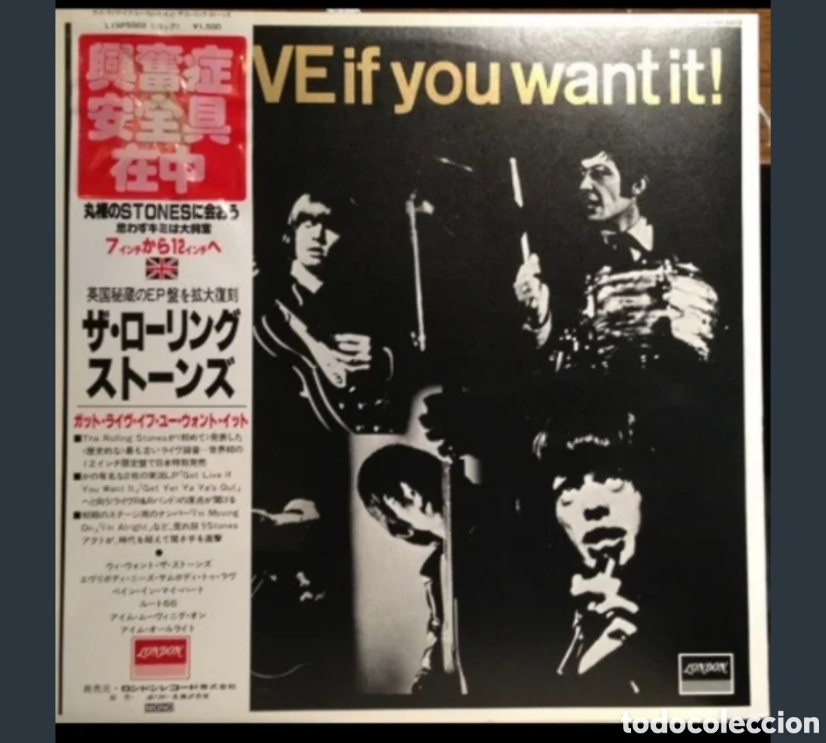 Discos de vinilo: The Rolling Stones-Got Live If You Want.Con Condon Jap&oacute;n Mono 1982