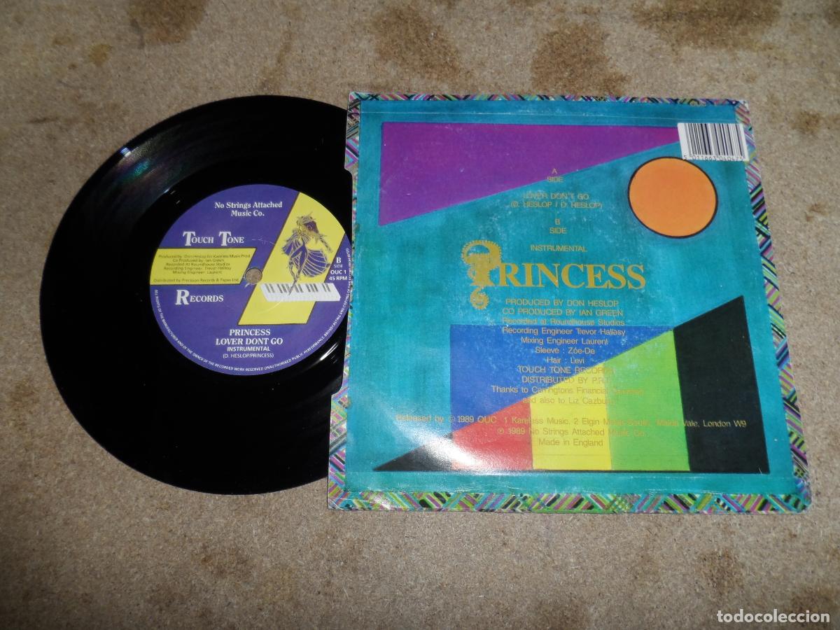 Discos de vinilo: Princess - Lover Dont Go (UK 1989) - Foto 2