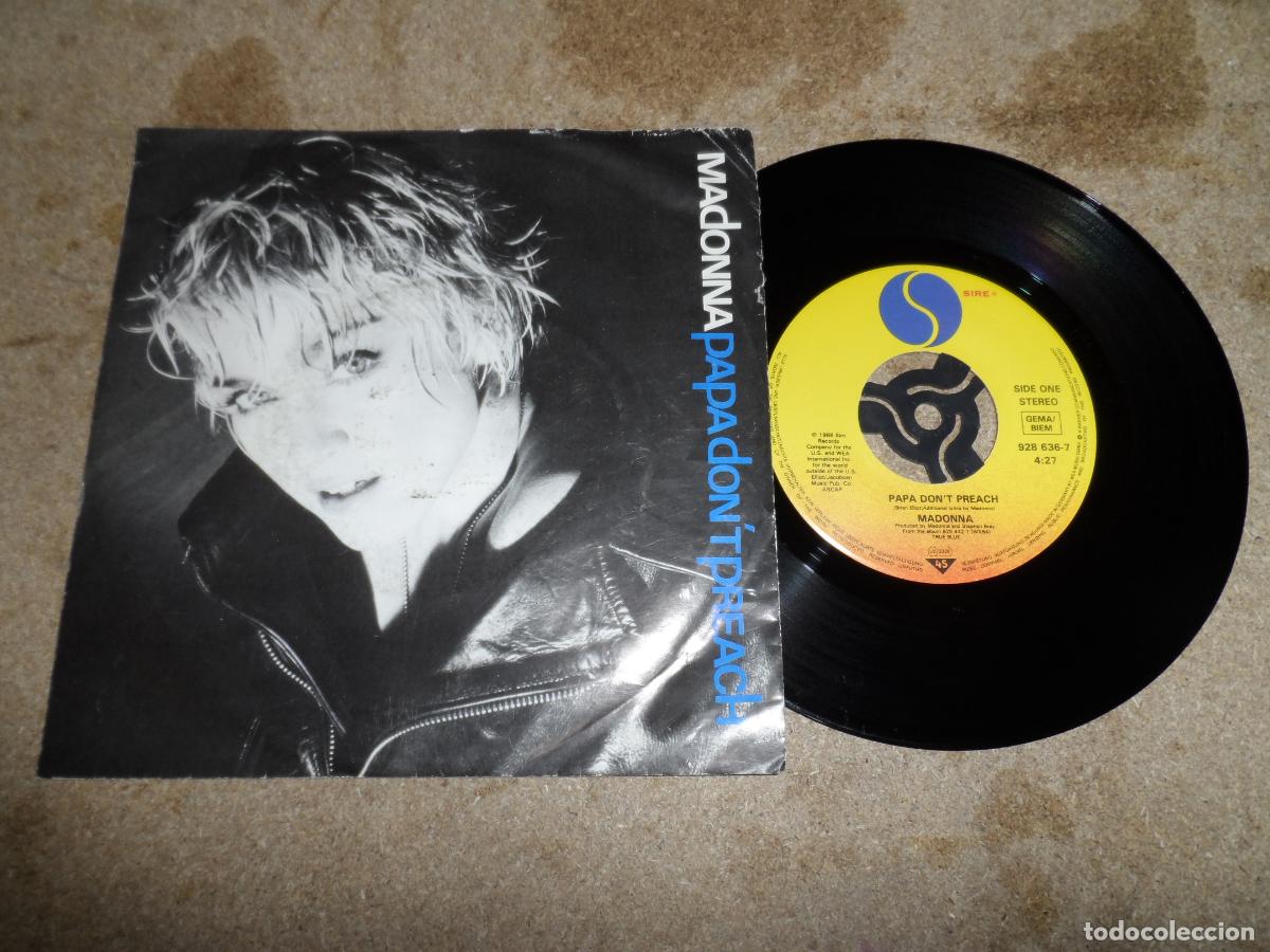 Discos de vinilo: MADONNA - PAPA DON'T PREACH (GERMANY 1986)