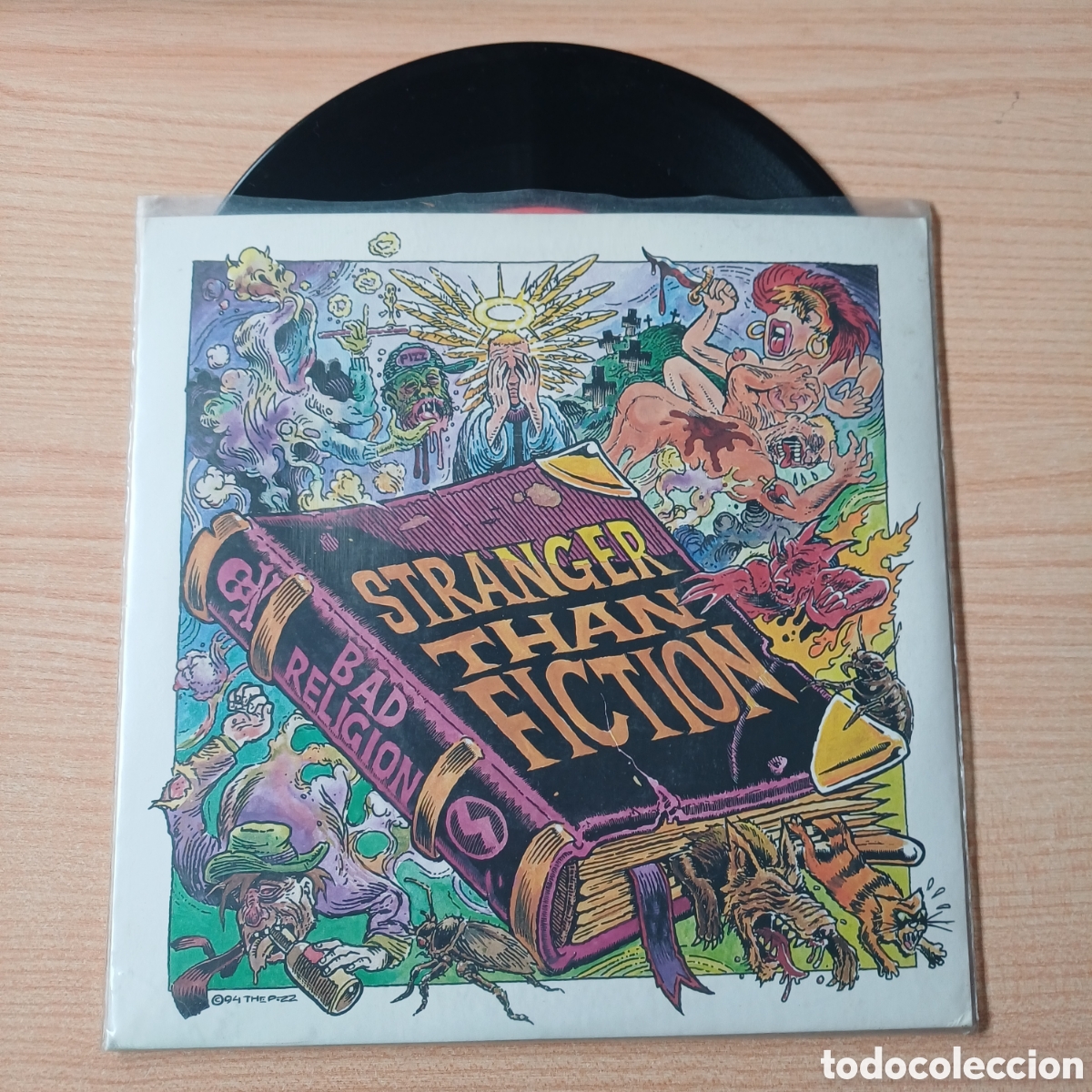 Discos de vinilo: STRANGER THAN FICTION BAD RELIGION SINGLE VINILO - Foto 1