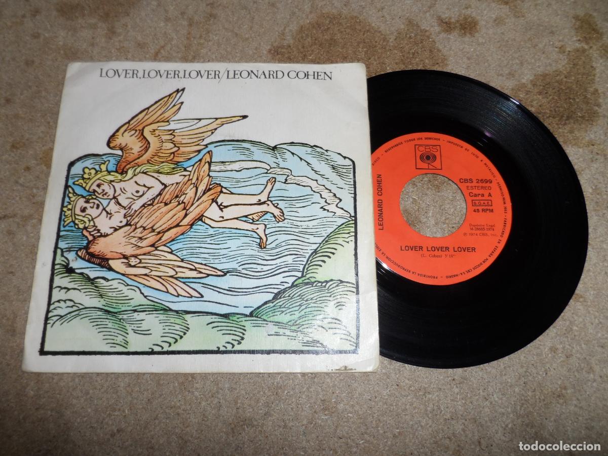 Discos de vinilo: Leonard Cohen &lrm;&ndash; Lover Lover Lover / Who By Fire (SPAIN 1974)