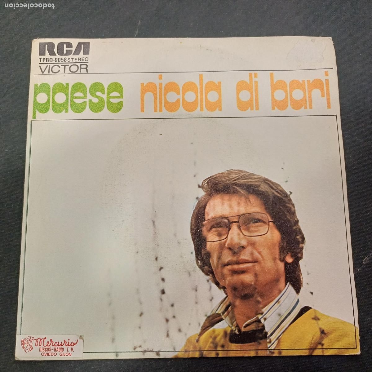 Discos de vinilo: NICOLA DI BARI/PAESE/SINGLE. - Foto 1