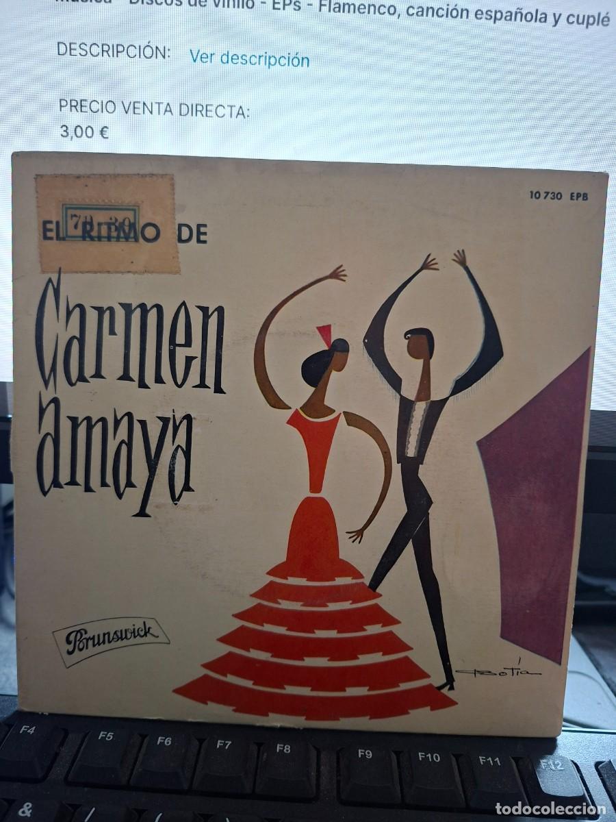 Discos de vinilo: CARMEN AMAYA - RITMO DE CARMEN AMAYA - EP DE VINILO