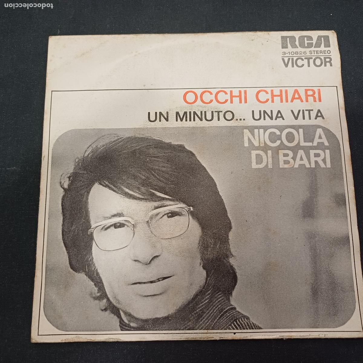 Discos de vinilo: NICOLA DI BARI/UN MINUTO...UNA VITA/SINGLE.