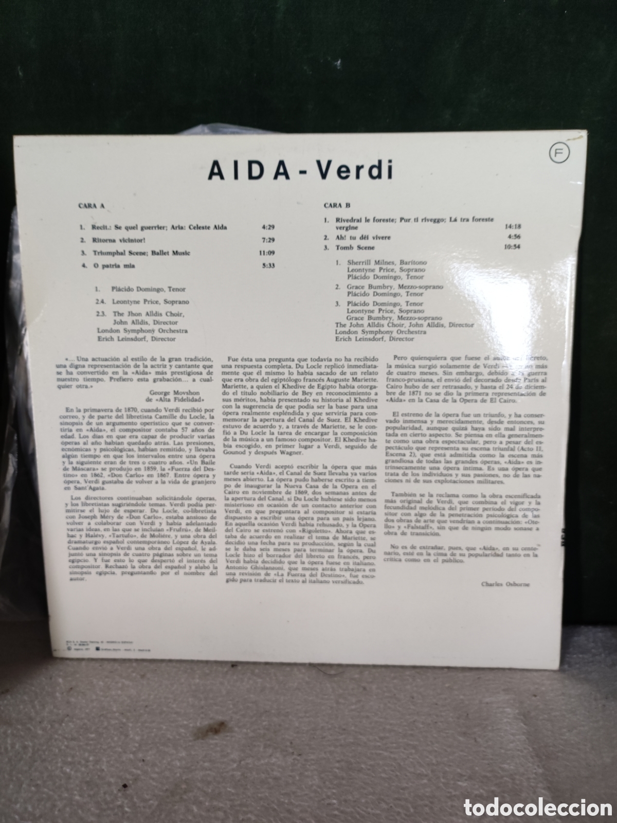 Discos de vinilo: A&iacute;da selecci&oacute;n Pl&aacute;cido Domingo etc&eacute;tera - Foto 2