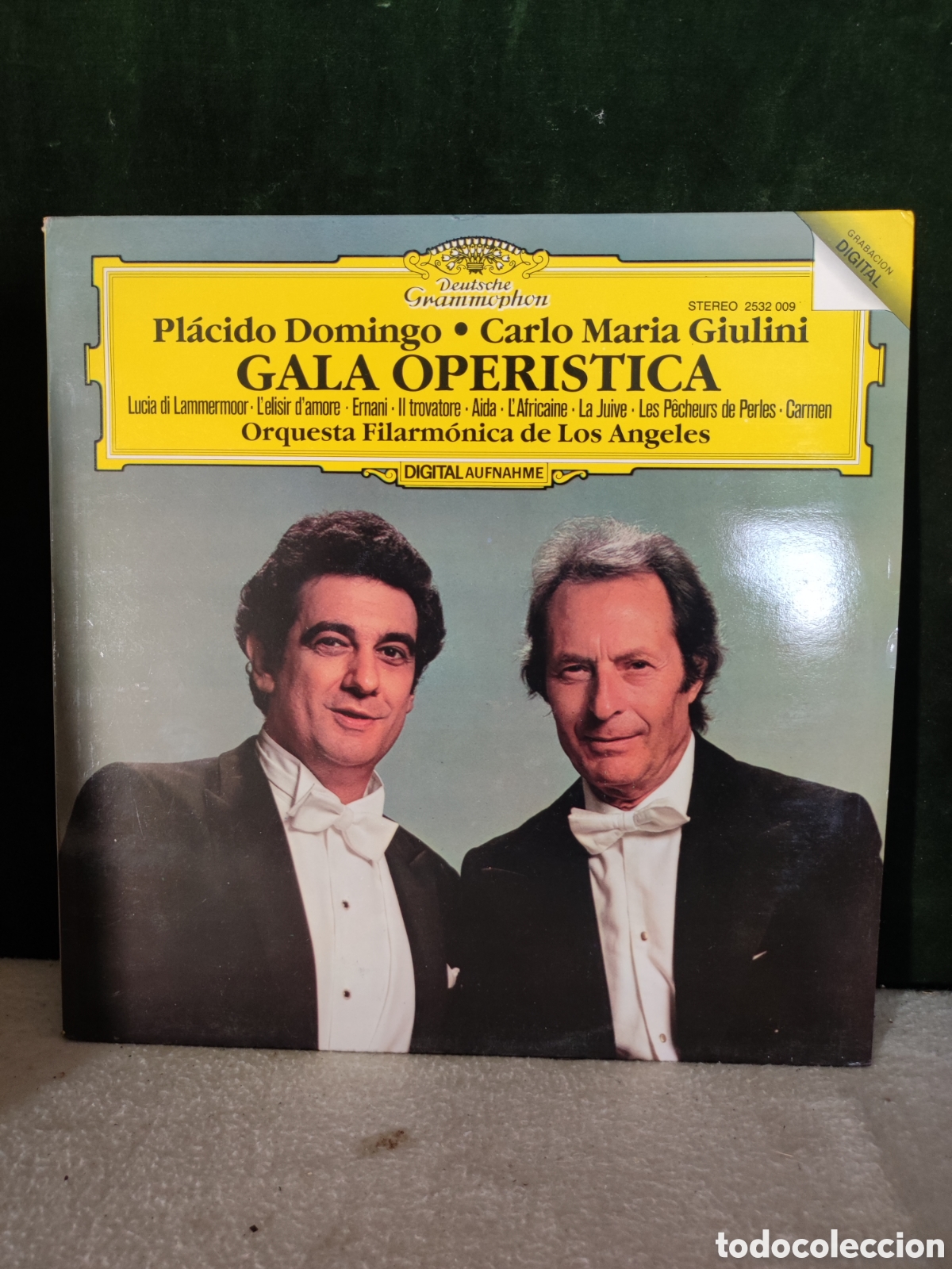 Discos de vinilo: Pl&aacute;cido Domingo Carlos Mar&iacute;a Gulini