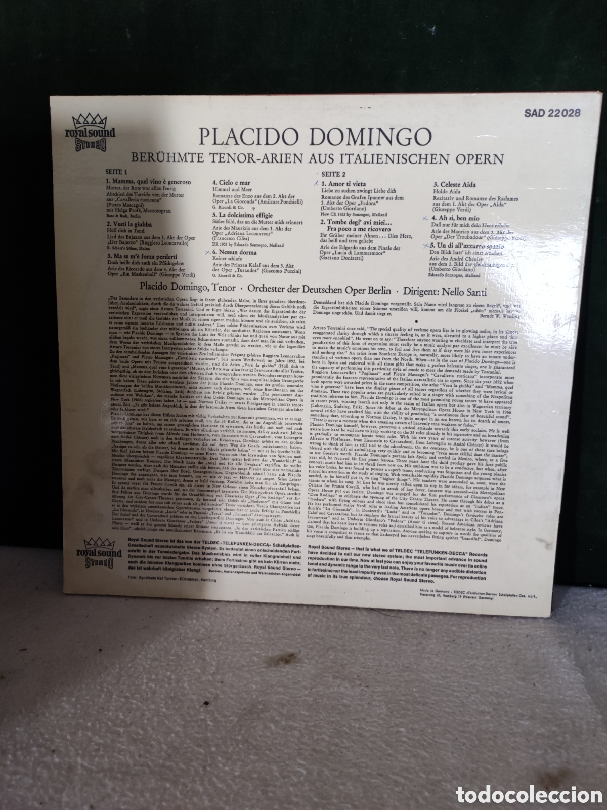 Discos de vinilo: Pl&aacute;cido Domingo tenor - Foto 2
