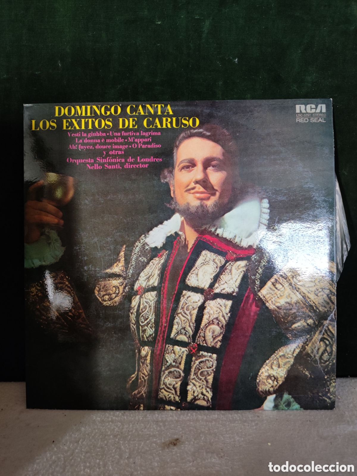 Discos de vinilo: Domingo canta los &eacute;xitos de caruso - Foto 1
