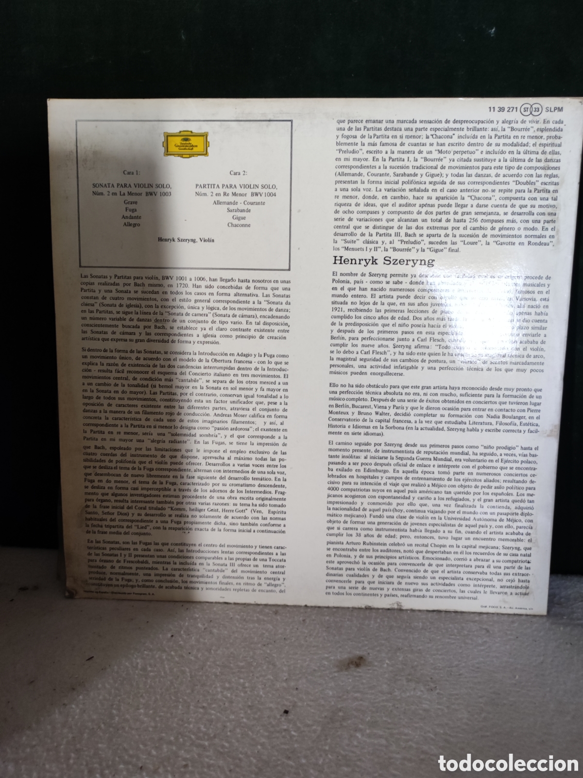 Discos de vinilo: Joan sebastian Bach lp - Foto 2