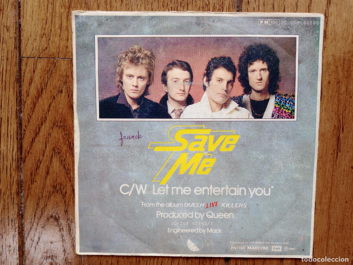 Discos de vinilo: Queen - save me + let me entertain you - Foto 2