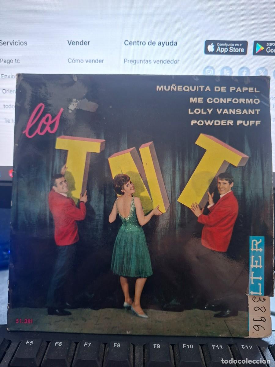 Discos de vinilo: LOS TNT - MU&Ntilde;EQUITA DE PAPEL - EP DE VINILO